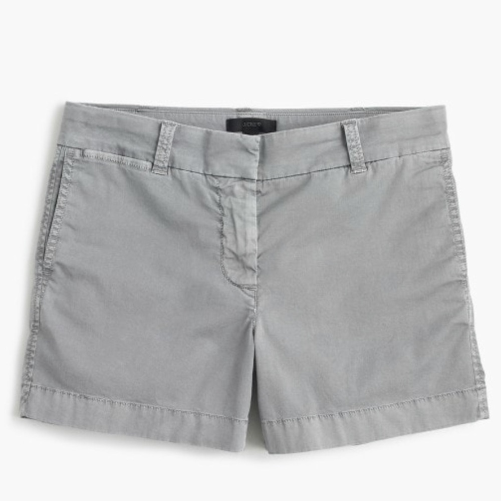 NWT J. Crew 4" stretch chino short in storm gray 2